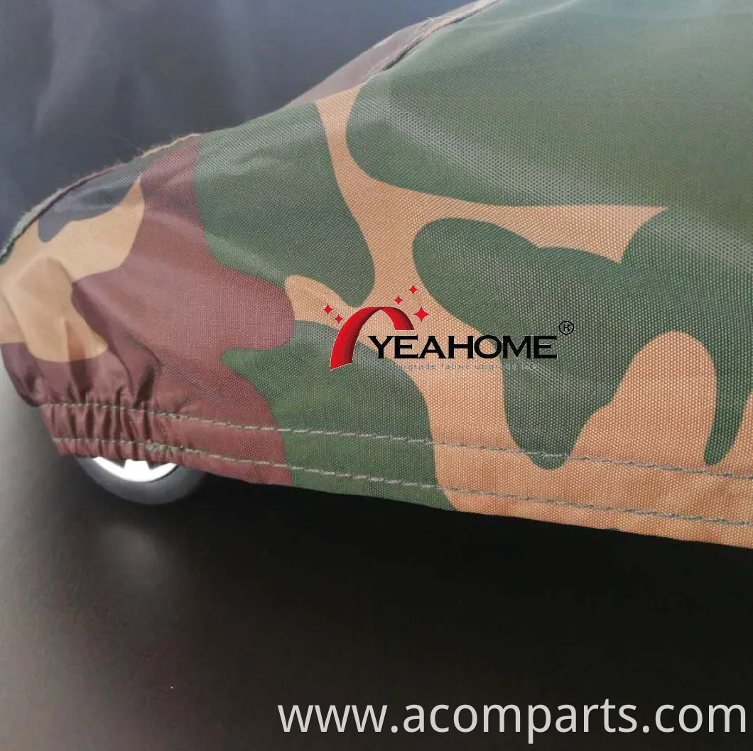 Camouflage Printed Car Cover Easy Installment Customized Auto Cover